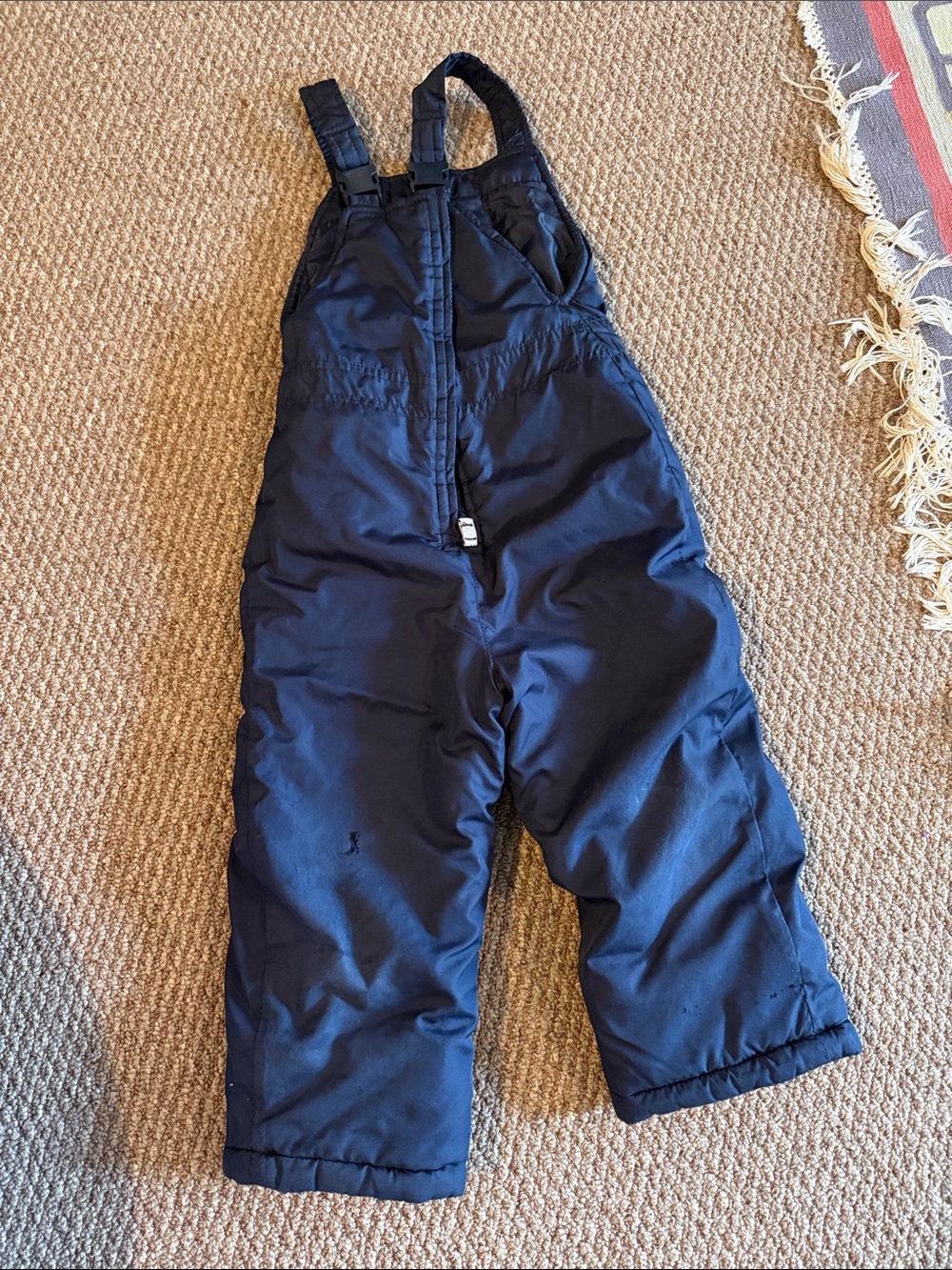 Faded Glory Navy Kids Snow Overalls